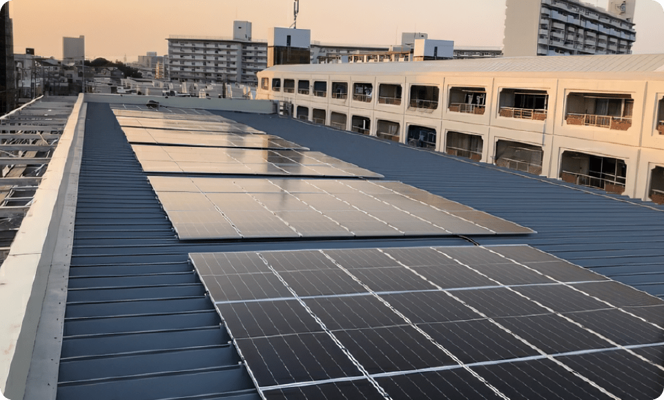 太陽光発電設備の導入により、使用電力量の削減
